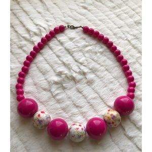 Pink Beaded Necklace